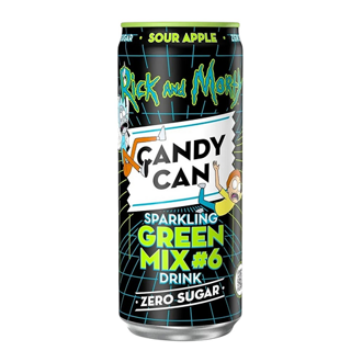 Candy Can Rick & Morty Green Mix Sour Apple, без сахара 330мл