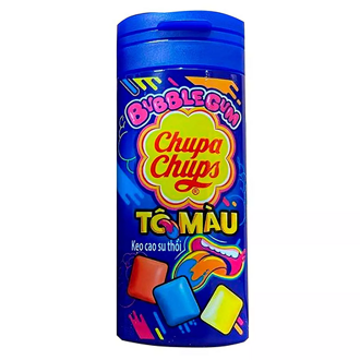 Chupa Chups Красящая язык жев резинка 27гр банка