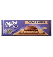 Шоколад Milka Choco & Wafer, 300гр