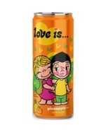 Газированный напиток LOVE IS Ананас и Апельсин 330мл