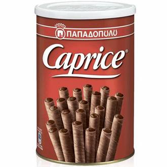 Вафельные трубочки с Фундуком и Шоколадным кремом Каприз 400гр ж/б