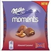 Шоколадные конфеты Милка Moments Алмонд Карамель 96гр
